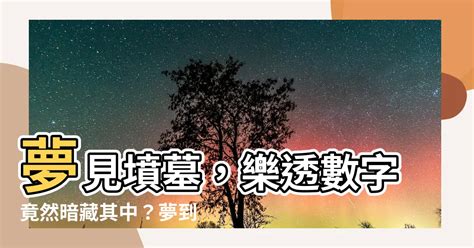 夢到墳墓是幾號|傳統夢境解析號碼對照表